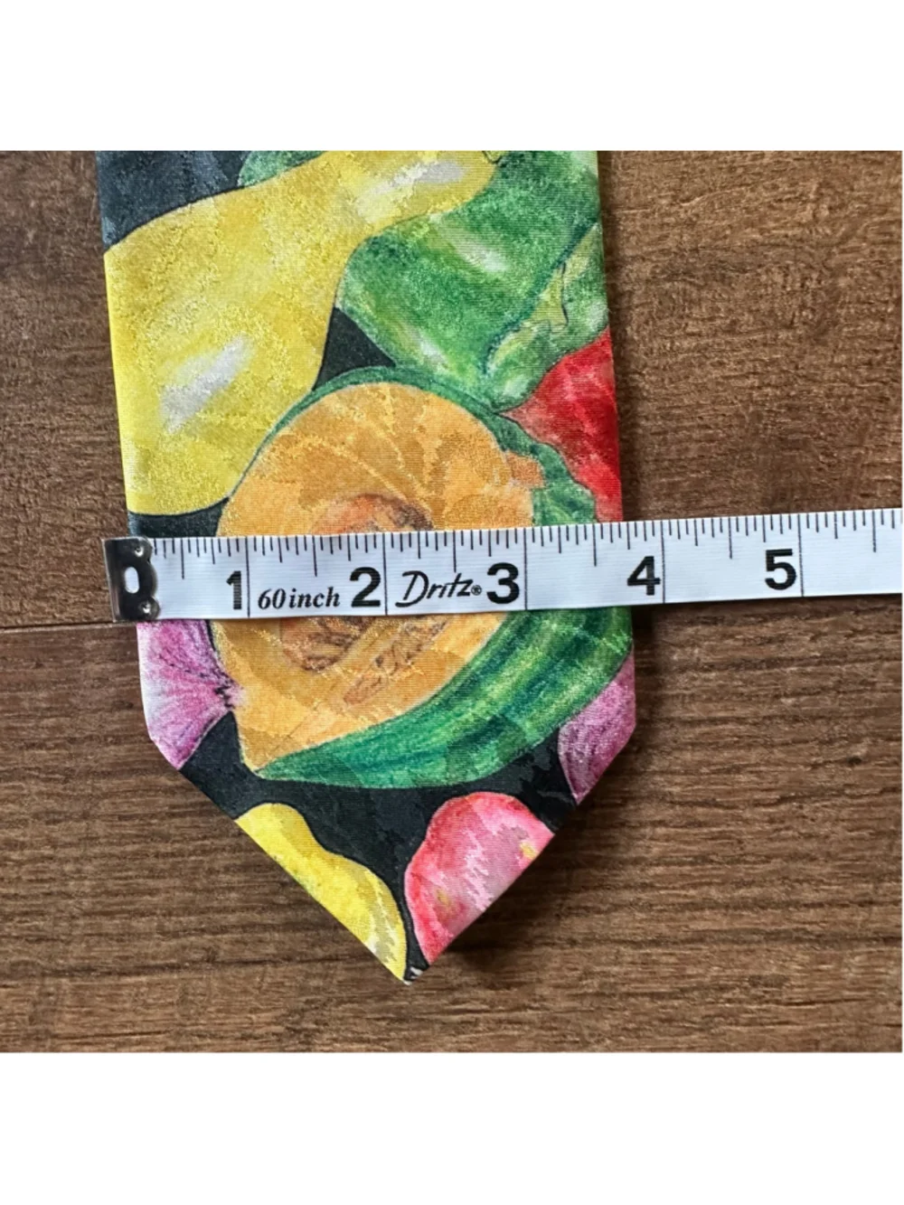 Vintage Flavor Wear Men’s Neckties Set of 2 Food Vegetable Pasta Print USA Made